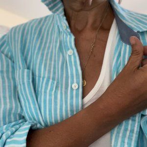 100% Striped Talbot linen shirt